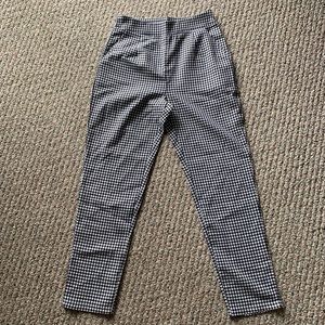 Brand new high waisted gingham pants